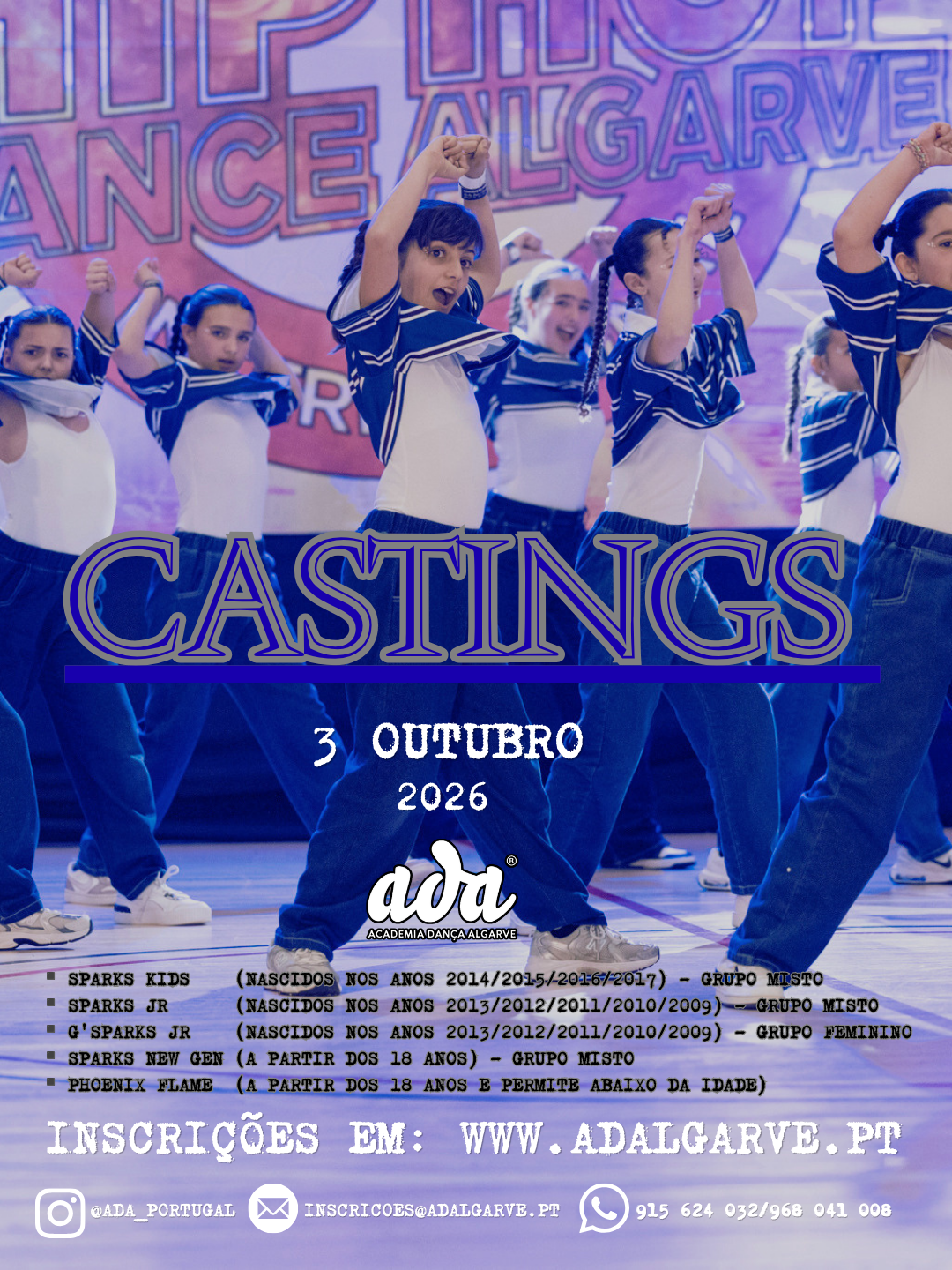 ada inscricoes castings 2026 2027